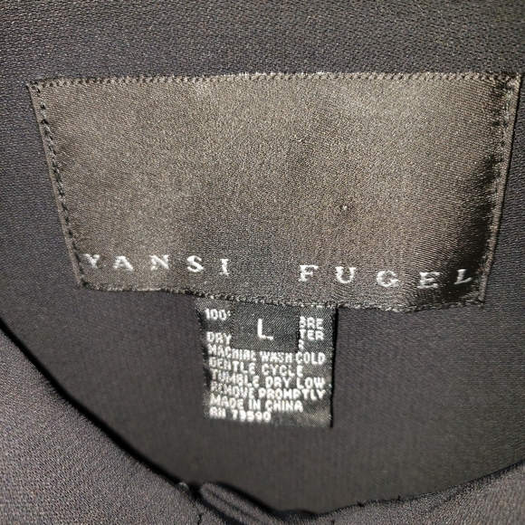 Yansi Fugel ladies size large black shirt/jacket - Picture 4 of 6